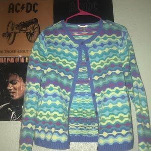 Colorful, retro sweater, unique, arthoe inspired!